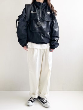 「NIKE(ナイキ)のアイテム(その他アウター)」を使った、Ayumiさん(レディース・158cm)の冬コーディネート