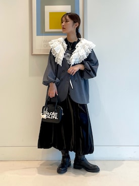 KANAKOさんの「襟付きジャケット（CAROLINA GLASER | カロリナ グレイサー）」を使ったコーディネート