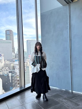 「UN3D.(アンスリード)のアイテム(ソックス/靴下)」を使った、REINAさん(レディース・162cm)の夏コーディネート
