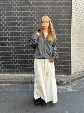 「NIKE(ナイキ)のアイテム(スニーカー)」を使った、塩川(shiokawa)さん(レディース・146cm)の春コーディネート