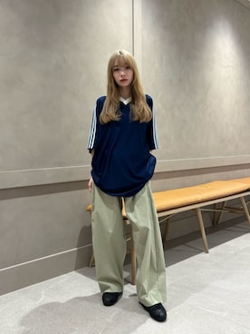 「NIKE(ナイキ)のアイテム(スニーカー)」を使った、塩川(shiokawa)さん(レディース・146cm)の春コーディネート