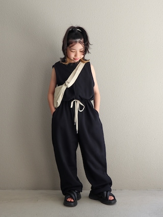 「LOWRYS FARM(ローリーズファーム)のカットオールインワン 661564(つなぎ/オールインワン)」を使った、cononᐝさん(キッズ・128cm)の春コーディネート