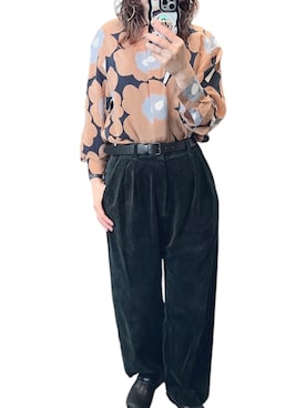 emkさんの「Cow Leather Belt（TODAYFUL | トゥデイフル）」を使ったコーディネート