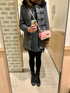 🌼𝓀𝒶ℴ𝓇𝓊🌼さんの「Valentino Garavani Rockstud Cap Toe Boot（VALENTINO | ヴァレンティノ）」を使ったコーディネート