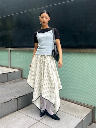 「POPPYのアイテム(キャミソール)」を使った、Hinariさん(レディース・161cm)の春コーディネート