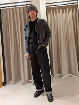 古賀竜太郎さん(メンズ・174cm)の冬コーディネート