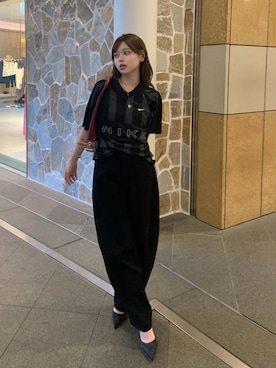 「NIKE(ナイキ)のアイテム(トップス)」を使った、momoさん(レディース・156cm)の春コーディネート