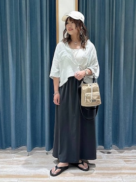 「OOFOS(ウーフォス)のアイテム」を使った、akariさん(レディース・161cm)の春コーディネート