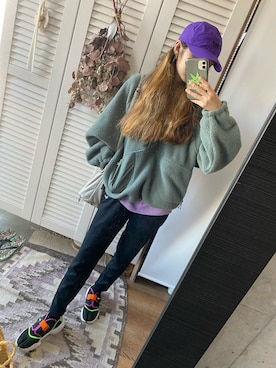 「NIKE(ナイキ)のアイテム(スウェットパンツ)」を使った、Moanaさん(レディース・163cm)の秋コーディネート