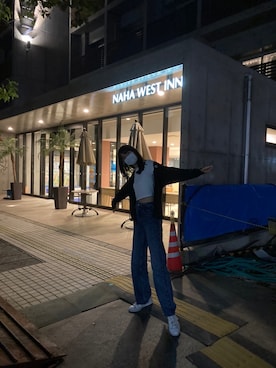 「NIKE(ナイキ)のアイテム(ブルゾン)」を使った、Rinさん(レディース・172cm)の春コーディネート