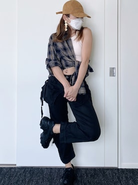 「NIKE(ナイキ)のアイテム(アンダーウェア)」を使った、__loveyui__さん(レディース・152cm・30代)の夏コーディネート