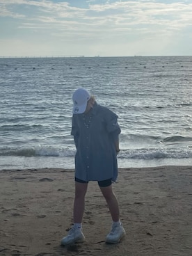 「NIKE(ナイキ)のアイテム(ソックス/靴下)」を使った、miyuさん(レディース・150cm)の夏コーディネート