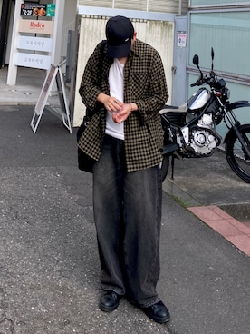「NIKE(ナイキ)のアイテム(帽子)」を使った、kojiさん(メンズ・174cm)の春コーディネート