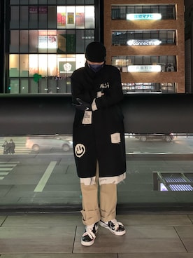 「NIKE(ナイキ)のアイテム(手袋)」を使った、🎲さん(メンズ・177cm)の冬コーディネート