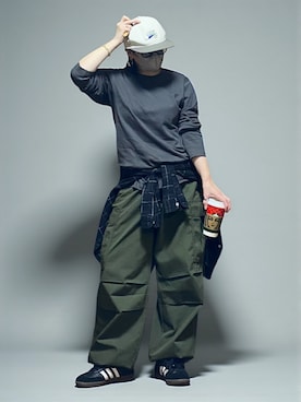 「NIKE(ナイキ)のアイテム(帽子)」を使った、sc___dyさん(レディース・156cm)の冬コーディネート