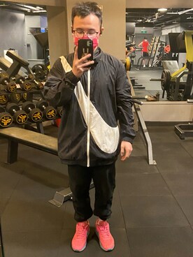 「NIKE(ナイキ)のアイテム(スタジャン)」を使った、凱Kaiさん(メンズ・156cm)の秋コーディネート