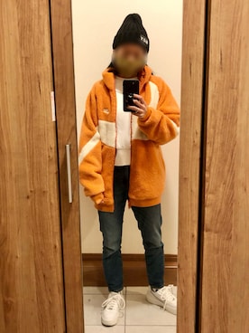 「NIKE(ナイキ)のアイテム(その他アウター)」を使った、DODOさん(レディース・159cm)の冬コーディネート