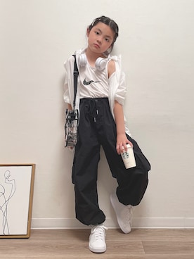 「NIKE(ナイキ)のアイテム(タンクトップ)」を使った、RIOさん(キッズ・120cm)の夏コーディネート