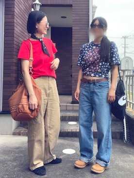 「NIKE(ナイキ)のアイテム(バッグ)」を使った、mayuさん(レディース・165cm)の夏コーディネート