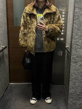 「NIKE(ナイキ)のアイテム(トップス)」を使った、Aさん(レディース・167cm)の冬コーディネート