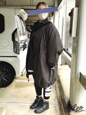 「NIKE(ナイキ)のアイテム(レギンス/スパッツ)」を使った、Yumam♡haruさん(レディース・165cm)の冬コーディネート