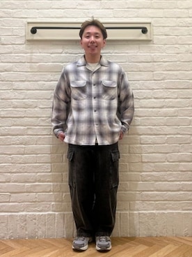 B:MING by BEAMS MENさんの「デニム 6ポケット カーゴパンツ（B:MING by BEAMS | ビーミングバイビームス）」を使ったコーディネート