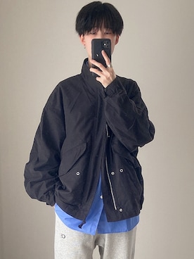 Tsubasaさんの「LAYERED 3WAY MILITARY BLOUSON(SHORT M-65)」を使ったコーディネート