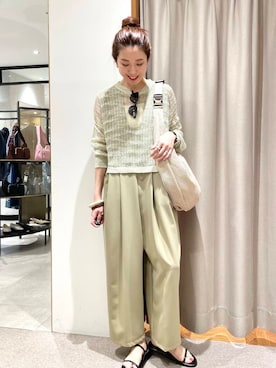 岡本さん(レディース・167cm)の春コーディネート