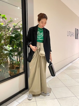 岡本さん(レディース・167cm)の秋コーディネート
