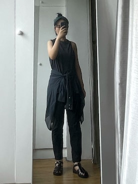 「NIKE(ナイキ)のアイテム(タンクトップ)」を使った、Will Huさん(レディース・165cm)の夏コーディネート