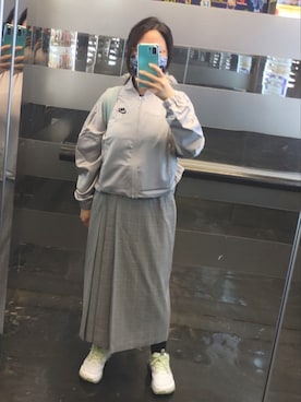 「NIKE(ナイキ)のアイテム(スタジャン)」を使った、PeggyLiさん(レディース・155cm)の冬コーディネート