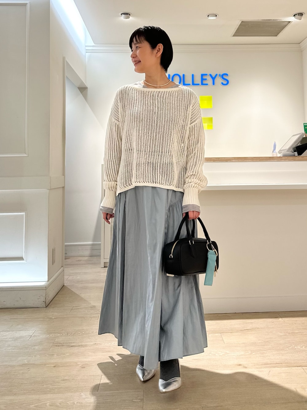 minaさんの「【grace grace/グラスグラス】【WEB STAFF恵☆別注アイテム】プレーンチョーカー（NOLLEY’S）」を使ったコーディネートの1枚目の写真