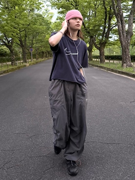 「NIKE(ナイキ)のアイテム(トップス)」を使った、renさん(メンズ・167cm)の夏コーディネート