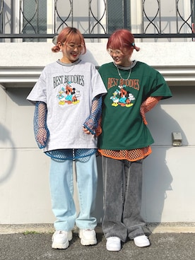 「NIKE(ナイキ)のアイテム(スニーカー)」を使った、りさこ Lv.26さん(レディース・154cm)の春コーディネート