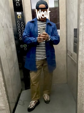 「NIKE(ナイキ)のアイテム(帽子)」を使った、エレベーター兄貴さん(メンズ・165cm)の春コーディネート