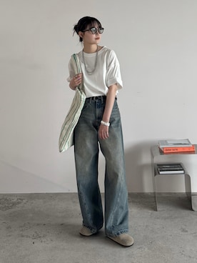 「BIRKENSTOCK(ビルケンシュトック)のアイテム」を使った、pearn0さん(レディース・160cm)の夏コーディネート