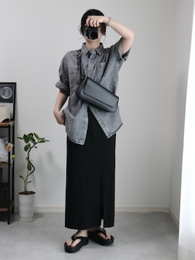 「OOFOS(ウーフォス)のアイテム」を使った、ゆ ず も も .さん(レディース・160cm)の夏コーディネート