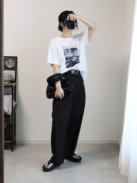 「OOFOS(ウーフォス)のアイテム」を使った、ゆ ず も も .さん(レディース・160cm)の夏コーディネート