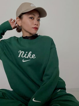 「NIKE(ナイキ)のアイテム(スウェット)」を使った、RINA.さん(レディース・150cm)の冬コーディネート