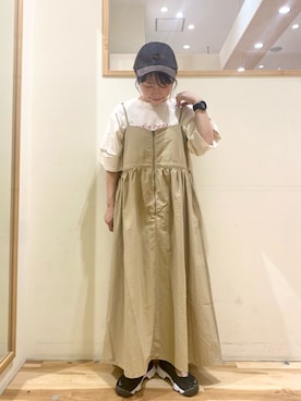 「NIKE(ナイキ)のアイテム(スニーカー)」を使った、む ら ま つさん(レディース・148cm)の春コーディネート