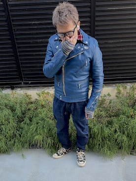 nabapeさんの（Lewis Leathers | ルイスレザー）を使ったコーディネート