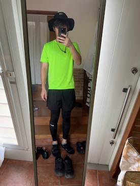 「NIKE(ナイキ)のアイテム(レギンス/スパッツ)」を使った、ryuさん(メンズ・181cm)の夏コーディネート