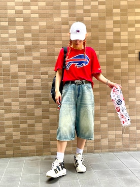 「NIKE(ナイキ)のアイテム(トップス)」を使った、pafekanaさん(レディース・168cm・40代)の夏コーディネート