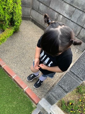 「NIKE(ナイキ)のアイテム(トップス)」を使った、harukaさん(キッズ・110cm)の春コーディネート
