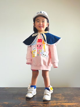 KOOOさんの「ムジリブペチパンツ(80～120cm)（Life Support Products | ライフサポートプロダクツ）」を使ったコーディネート