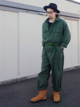 「NIKE(ナイキ)のアイテム(ブーツ)」を使った、ひこたさん(メンズ・179cm・40代)の秋コーディネート