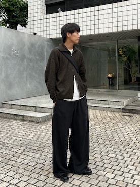 まなとさんの「3way loose inside out sweat pants/３wayルーズ切り替えスウェットパンツ」を使ったコーディネート