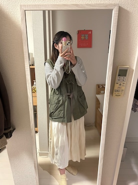 ema ¨̮ さん(レディース・159cm)の春コーディネート