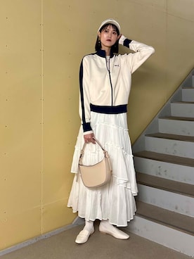 「PUMA(プーマ)のアイテム(ジャケット/アウター)」を使った、murayamaさん(レディース・170cm)の春コーディネート