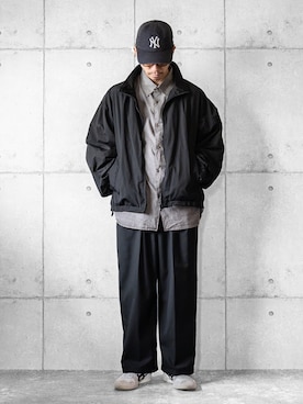 しゅんたろーさんの「FADED TENCEL SHIRT（WYM LIDNM | ウィム バイ リドム）」を使ったコーディネート